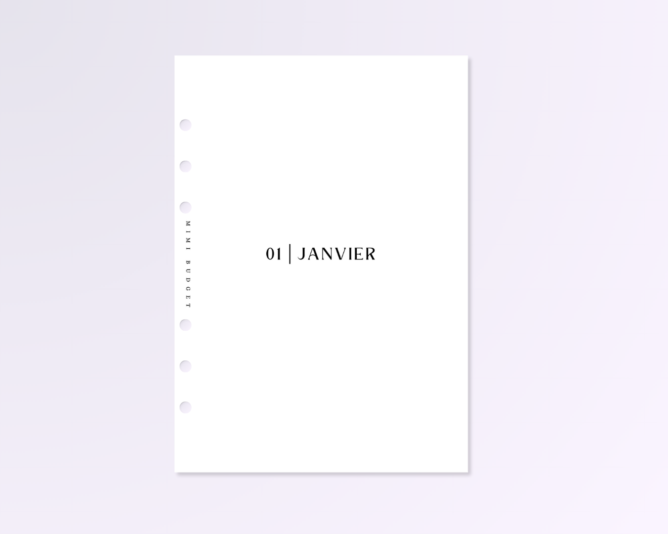 Intercalaires mensuel a5 - jan - dec