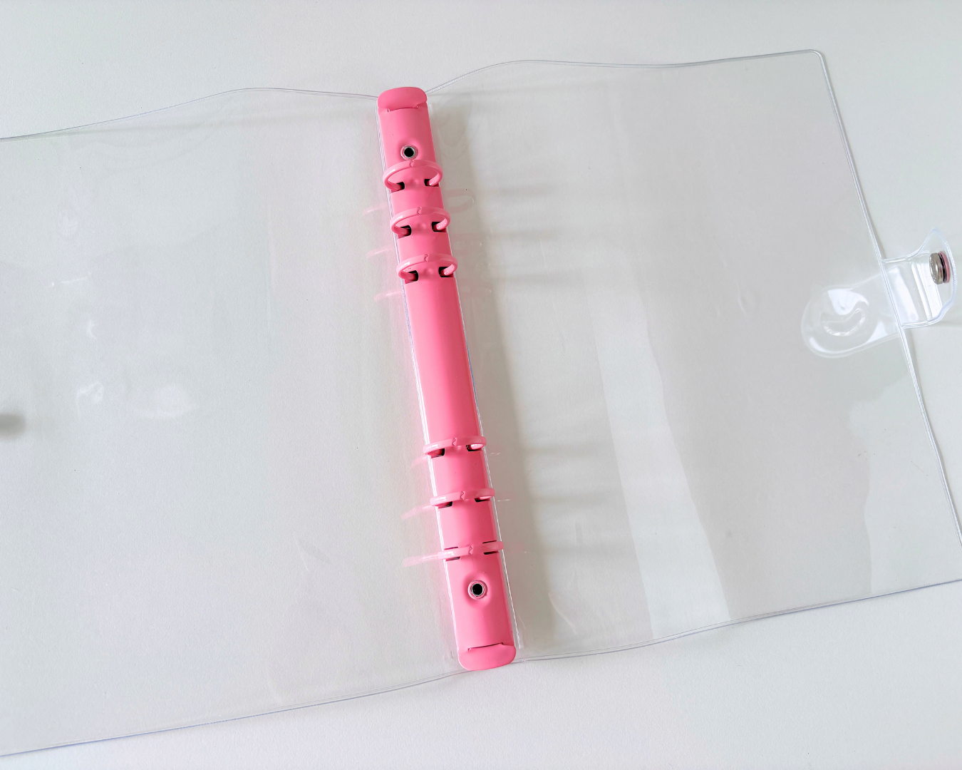 Classeur a5 a anneaux rose
