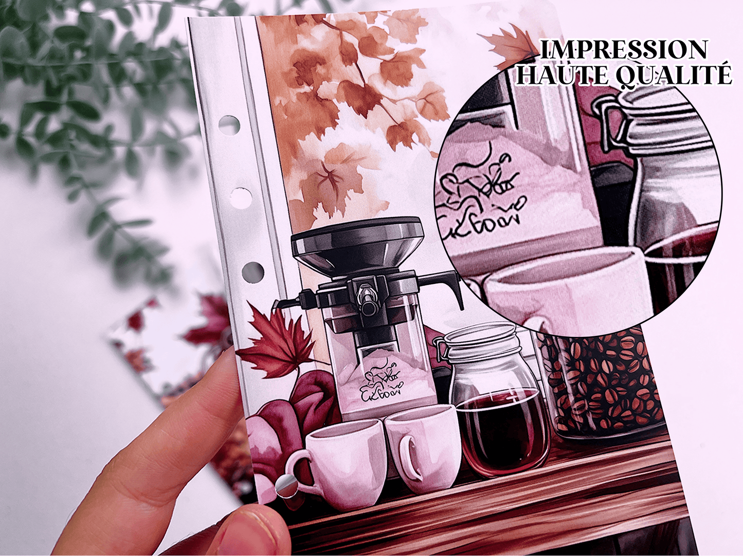 Pack de 5 pages de garde automne