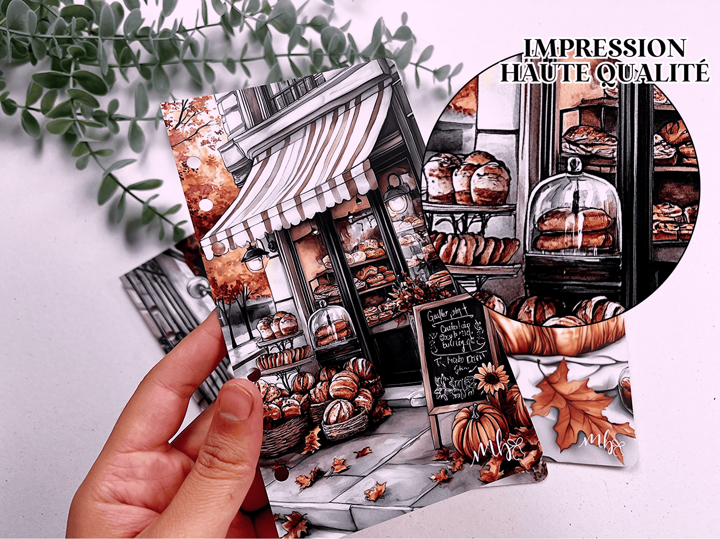 Pack de 5 pages de garde automne